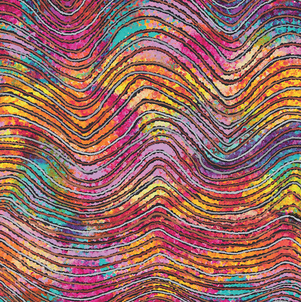 ABORIGINAL ART CARD DANCE OF FIRE & WIND