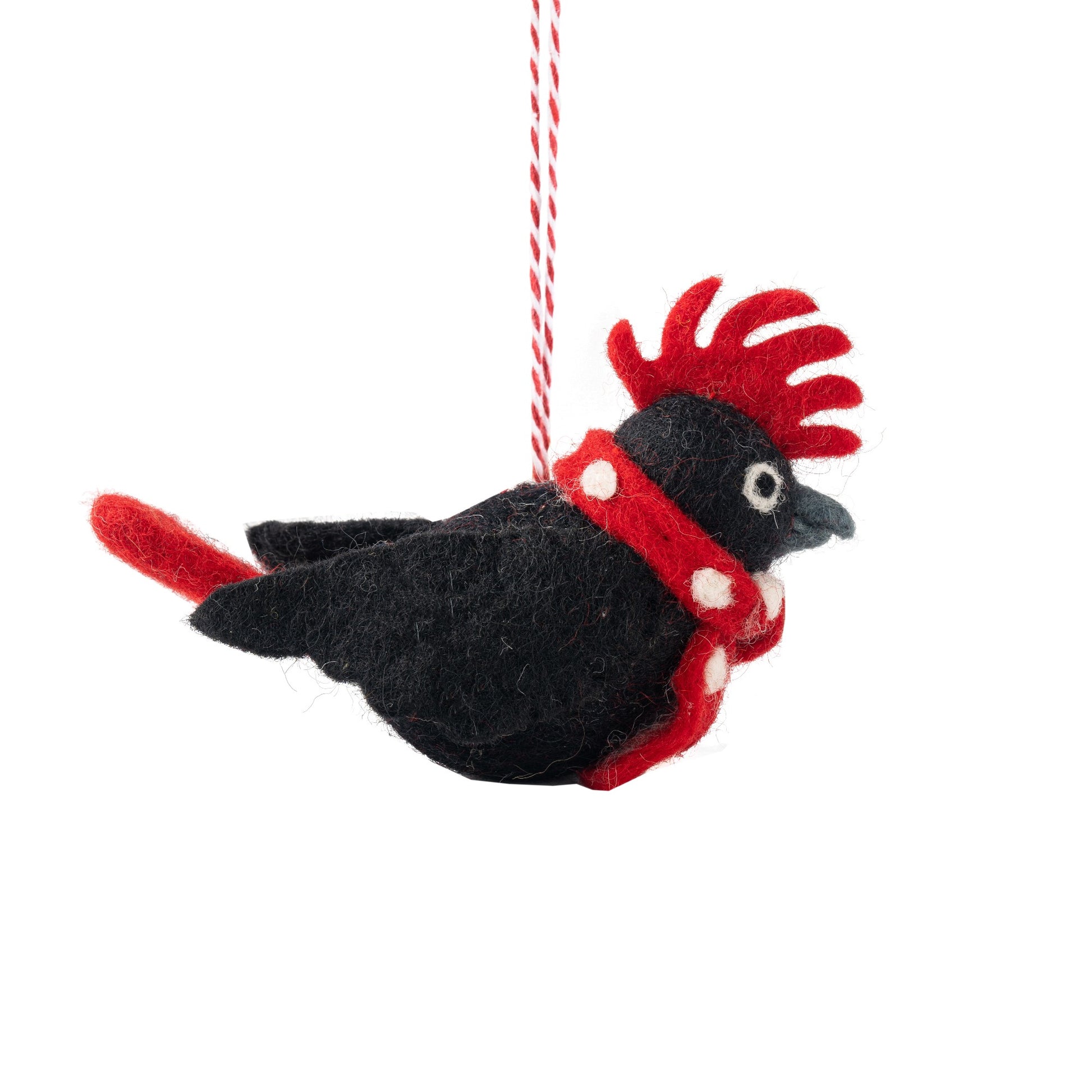 DECORATION BLACK COCKATOO CARTER