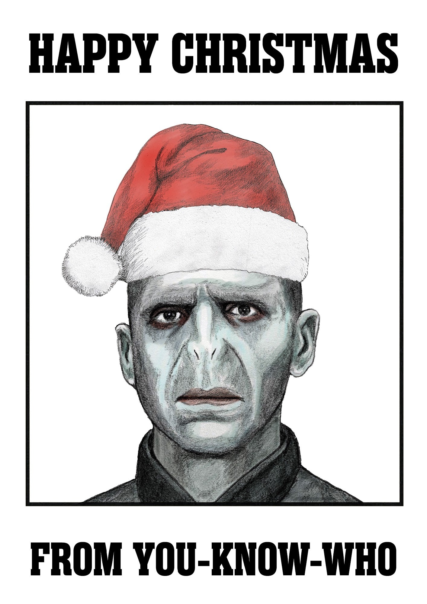 QUITE GOOD CARD OLDERMORT CHRISTMAS