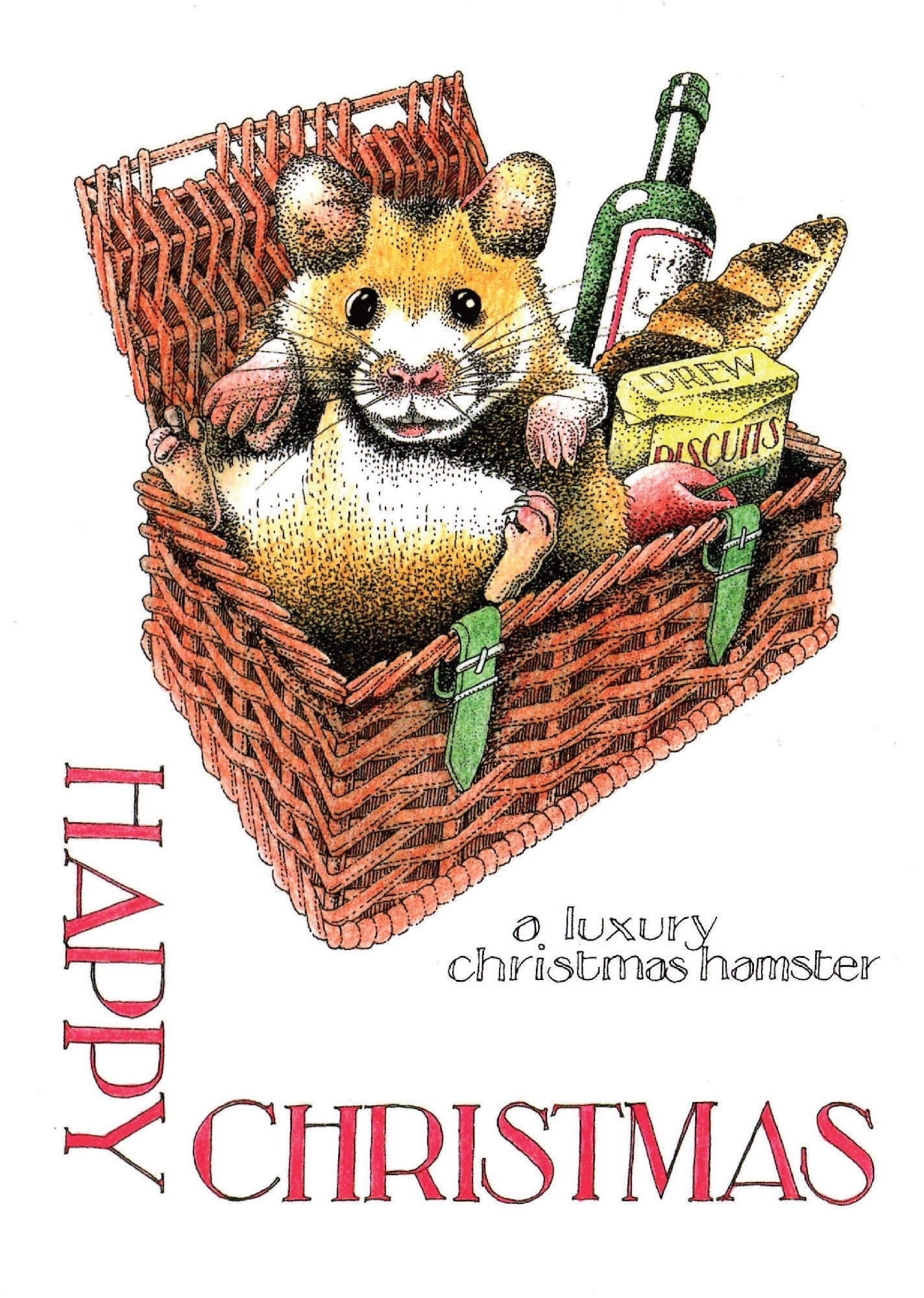SIMON DREW CARD CHRISTMAS HAMSTER