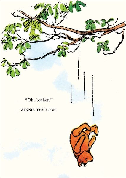 WINNIE CARD OH BOTHER
