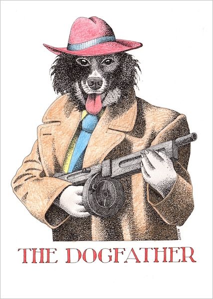 SIMON DREW CARD DOGFATHER