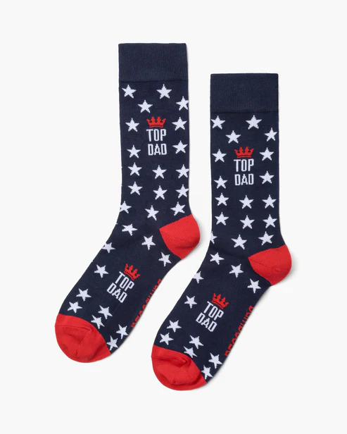 BAMBOOZLD SOCKS TOP DAD STARS SIZE 7-11