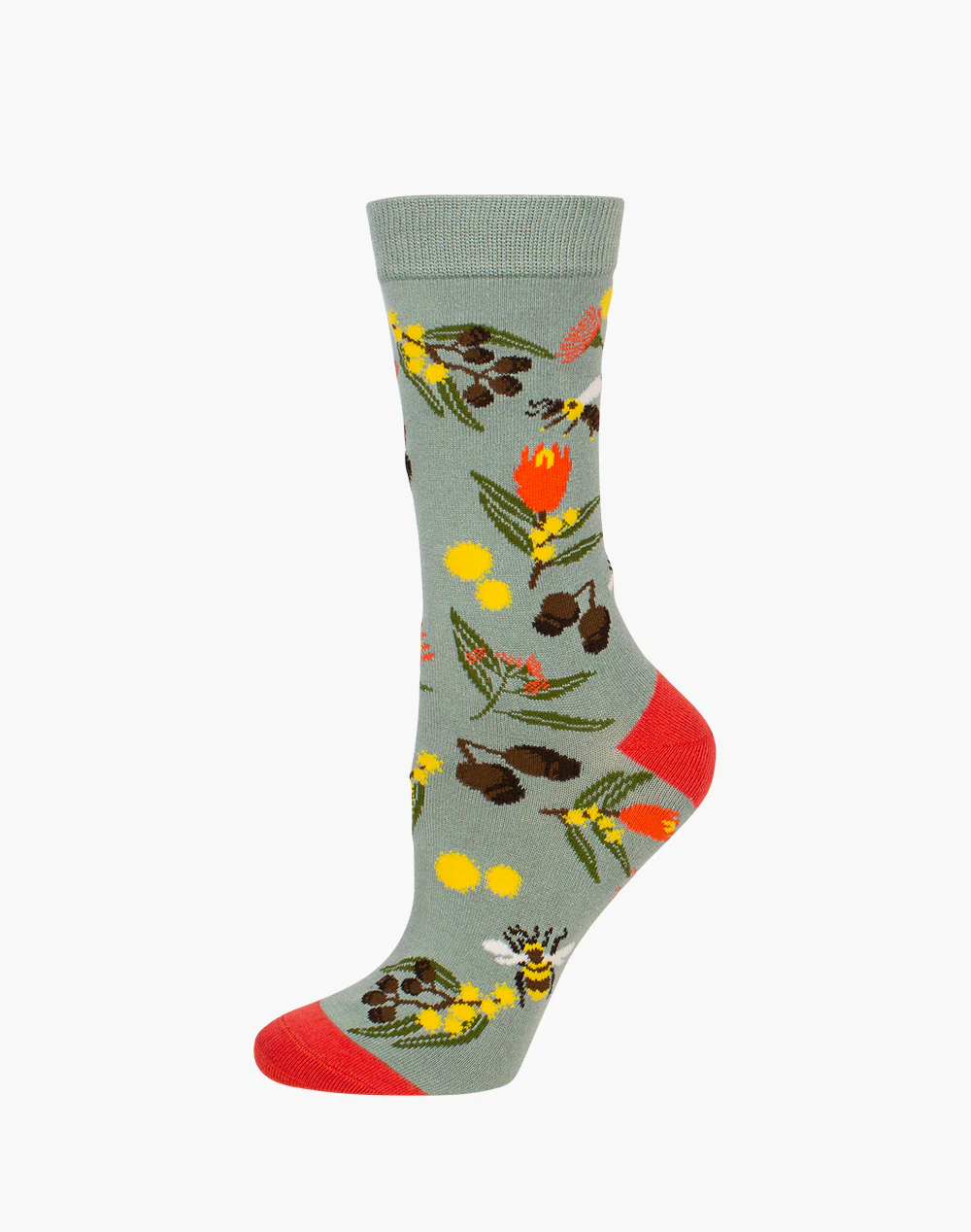 BAMBOOZLD SOCKS GUMNUT SIZE 2-8