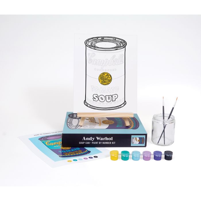 ANDY WARHOL SOUP PAINT BY NUMBER KIT