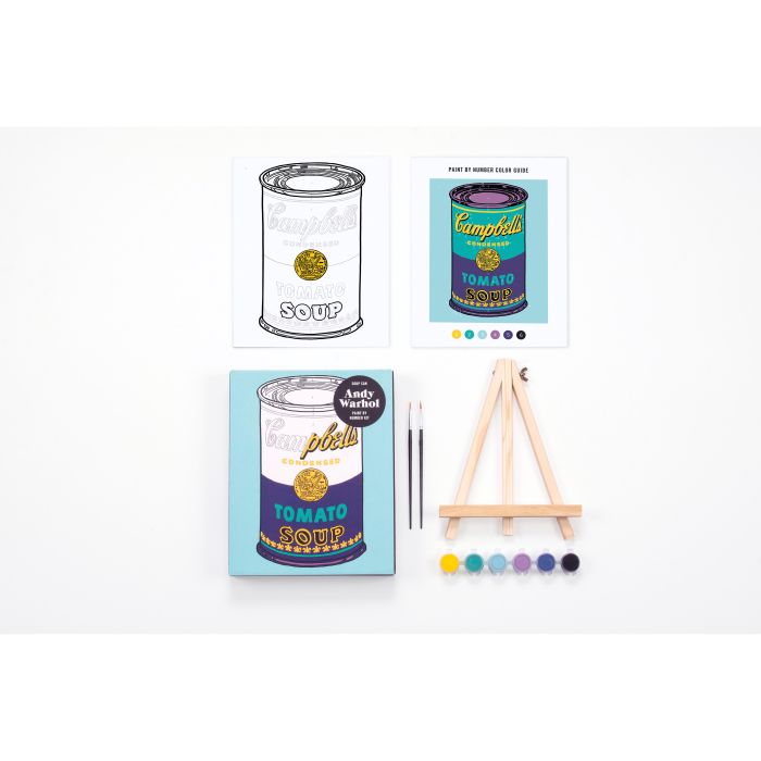 ANDY WARHOL SOUP PAINT BY NUMBER KIT
