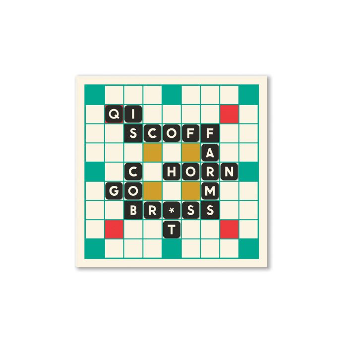 BRASS MONKEY SCRUMBLE MAGNETIC FRIDGE GAME