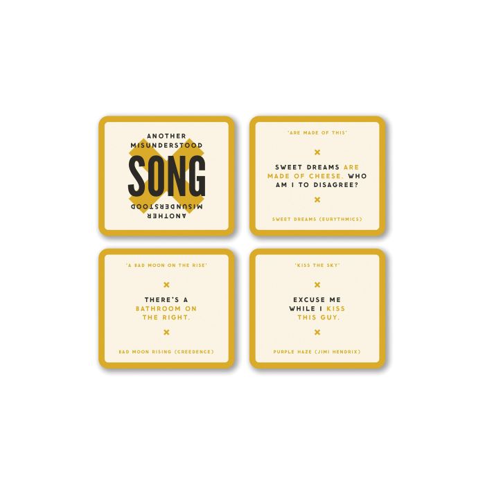BRASS MONKEY MISUNDERSTOOD SONGS GAME