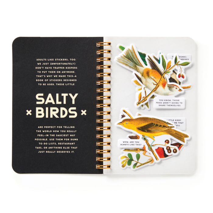 BRASS MONKEY SALTY BIRDS STICKER BOOK