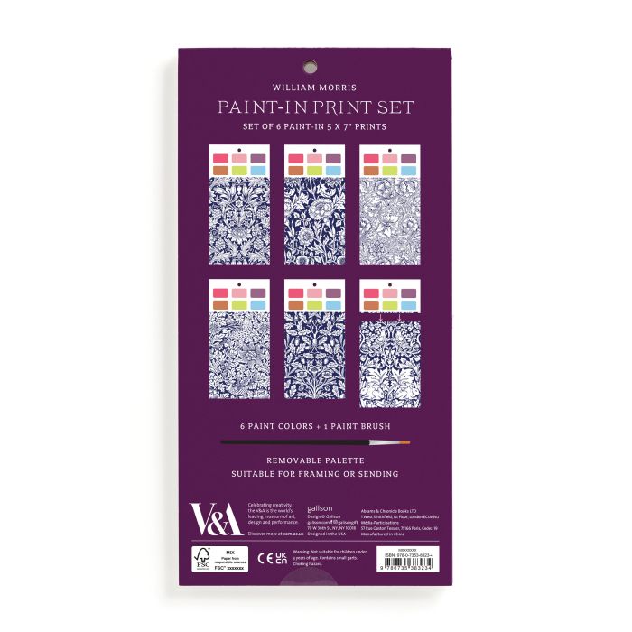 WILLIAM MORRIS PAINT IN PRINT SET