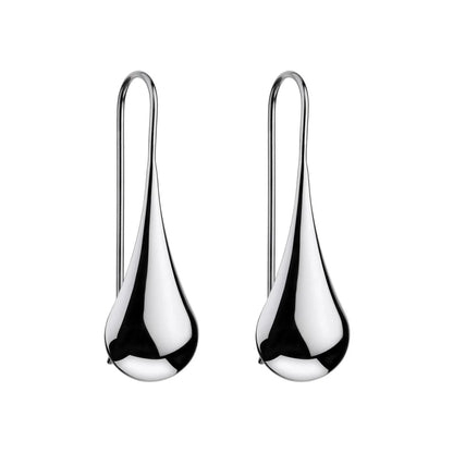 NAJO TEARDROP EARRING SILVER 40MM