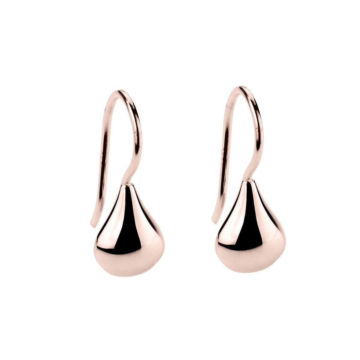 NAJO TEARDROP EARRING FIXED HOOK ROSE GOLD