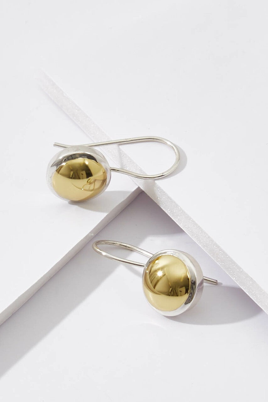 NAJO DISC EARRING GOLD PLATED