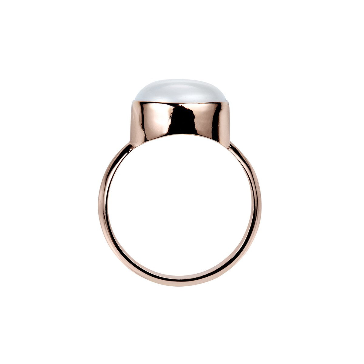 NAJO FRESHWATER PEARL ROSE GOLD PLATED RING LARGE