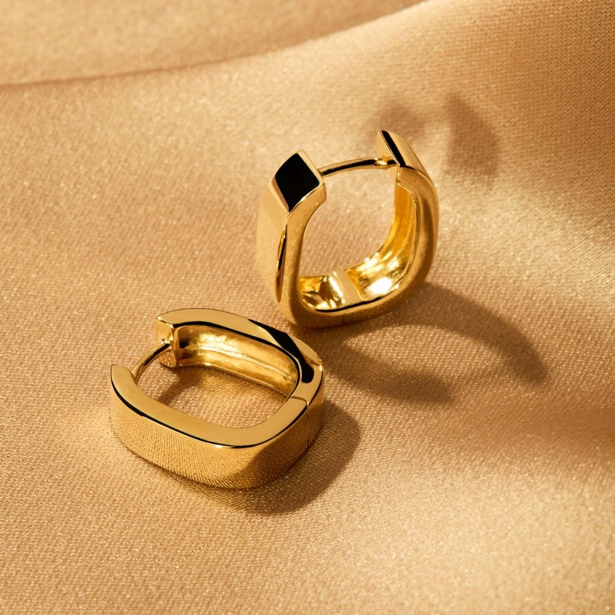 NAJO GOLD PLATED ELYSIUM HOOP EARRING