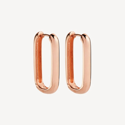 NAJO ROSE GOLD PLATED ELEMENTAL HOOP EARRING #