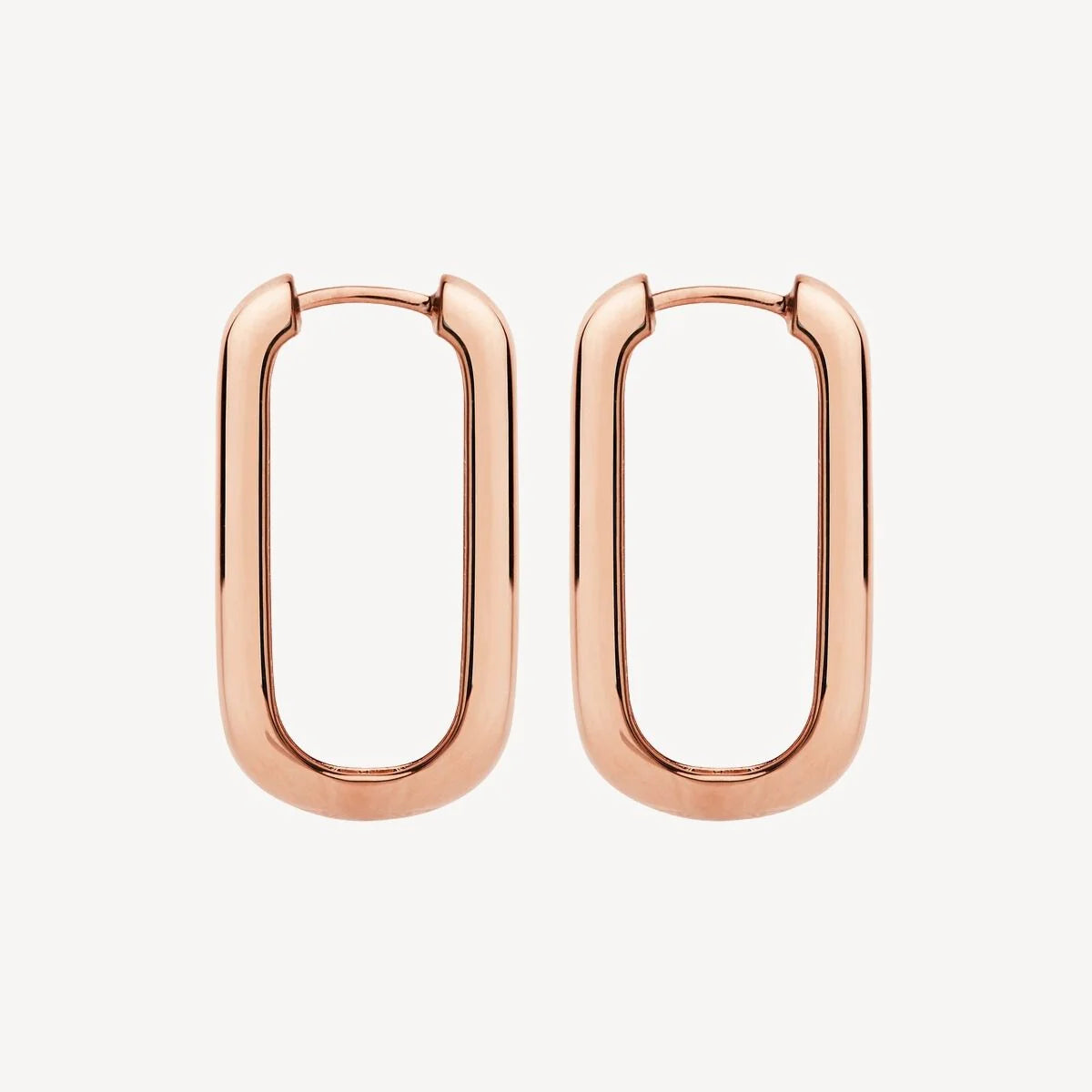 NAJO ROSE GOLD PLATED ELEMENTAL HOOP EARRING #