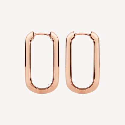 NAJO ROSE GOLD PLATED ELEMENTAL HOOP EARRING #