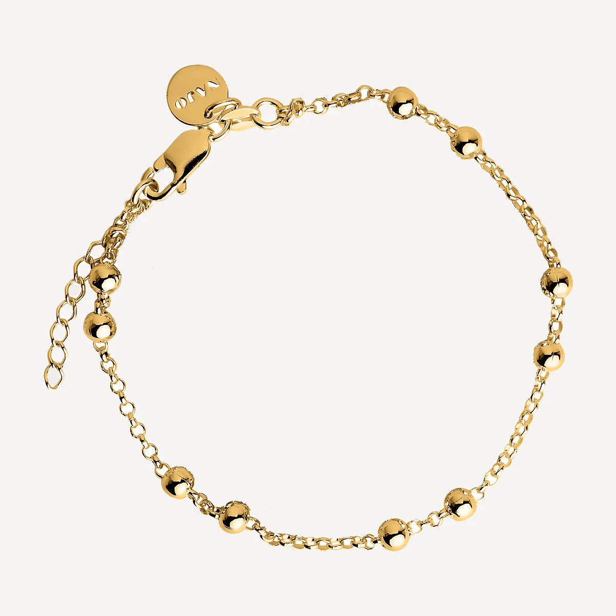 NAJO GOLD PLATED SINGLE STRAND MATTINA BRACELET 