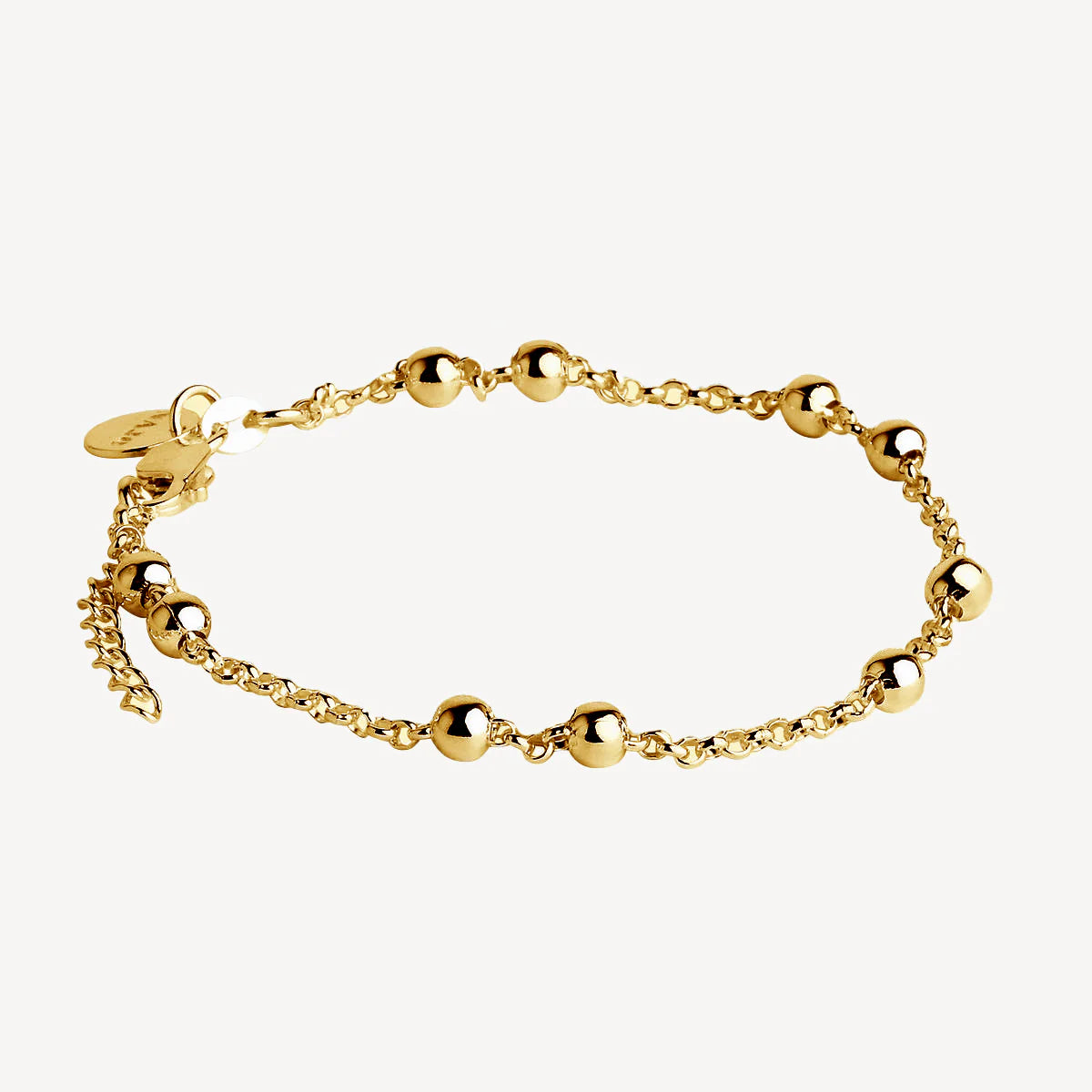 NAJO GOLD PLATED SINGLE STRAND MATTINA BRACELET 