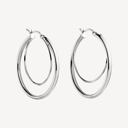 NAJO WHIRLPOOL HOOP EARRING