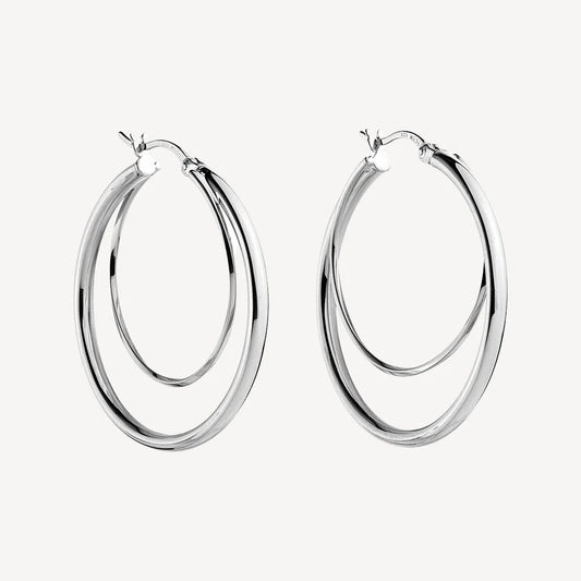 NAJO WHIRLPOOL HOOP EARRING