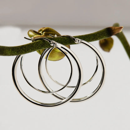 NAJO WHIRLPOOL HOOP EARRING
