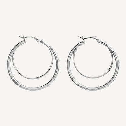 NAJO WHIRLPOOL HOOP EARRING