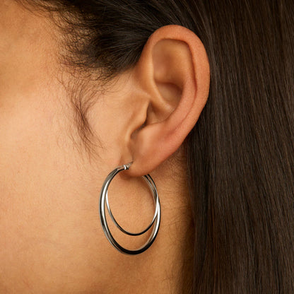 NAJO WHIRLPOOL HOOP EARRING