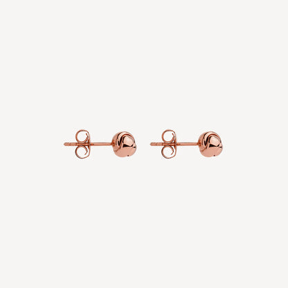 NAJO ROSE GOLD PLATED ROUND KNOT STUD