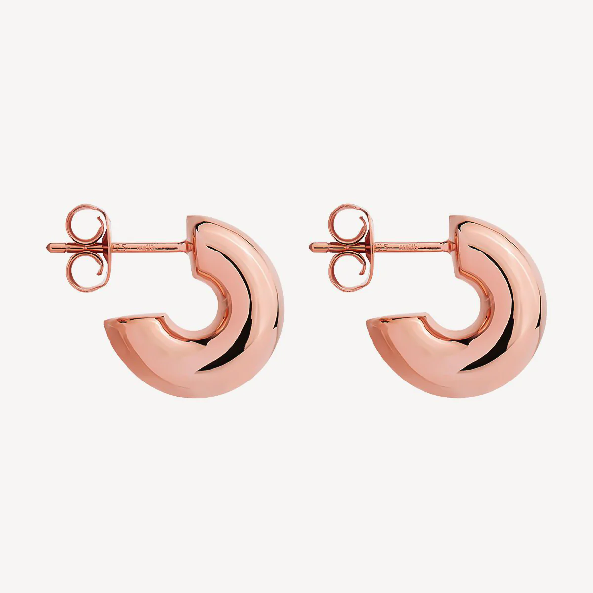 NAJO ROSE GOLD PLATED MOONBOW STUD EARRING