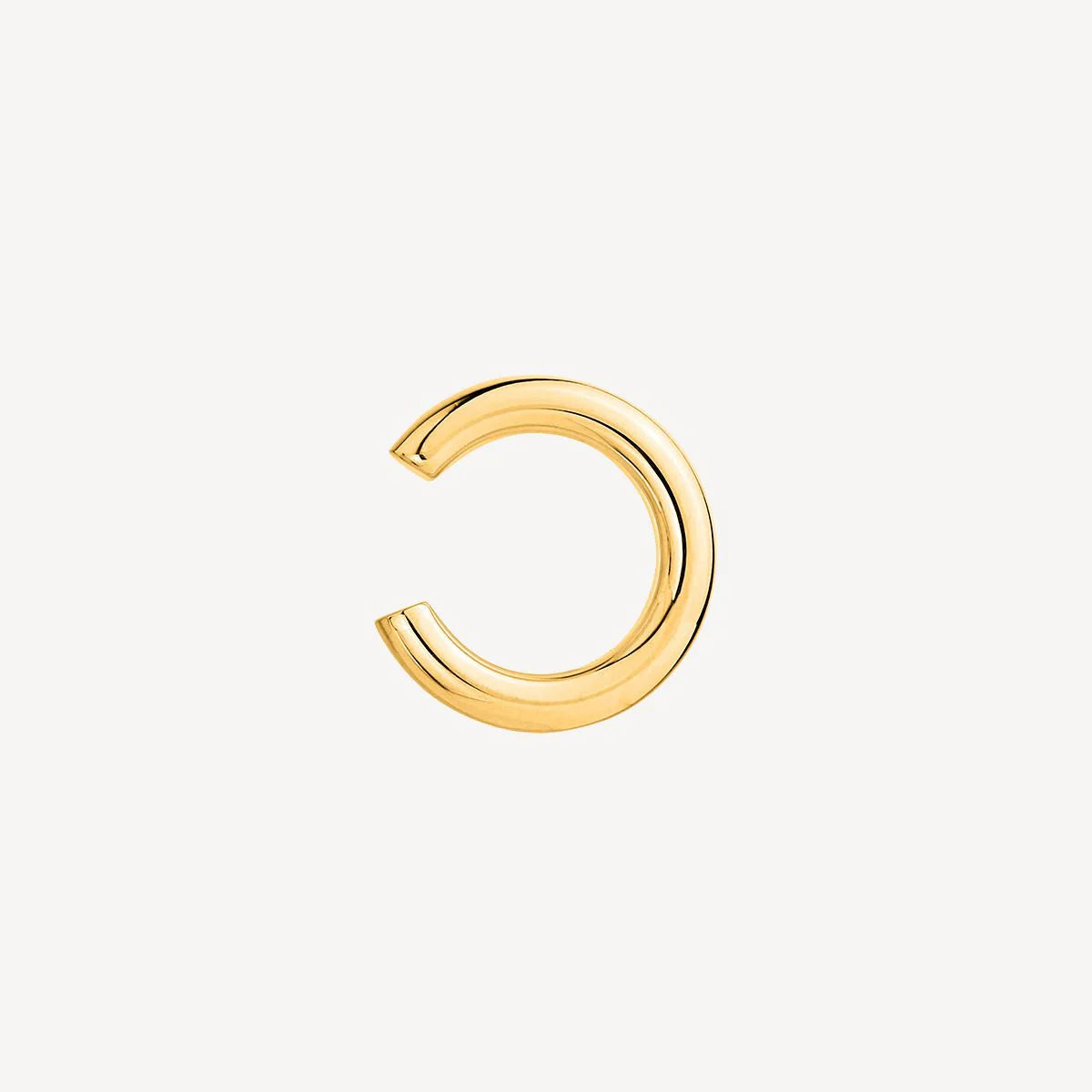 NAJO GOLD PLATED HOLLOW TUBE ROUND EARCUFF