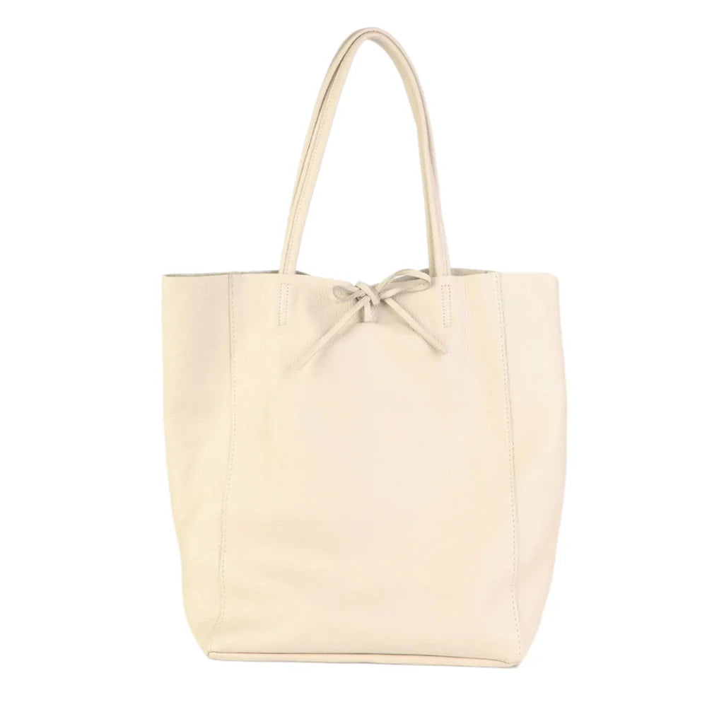 MAISON FANLI LARGE TOTE CREAM [CLR:CREAM]