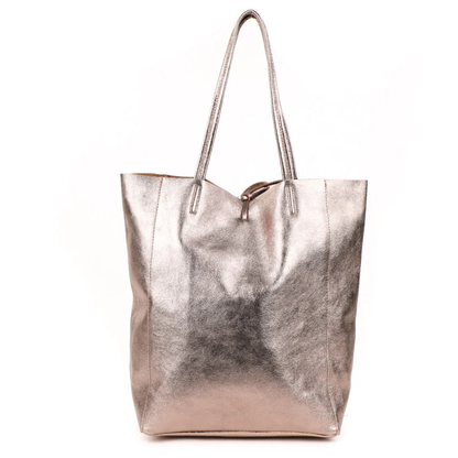 MAISON FANLI LARGE TOTE METALLIC CHAMPAGNE 
