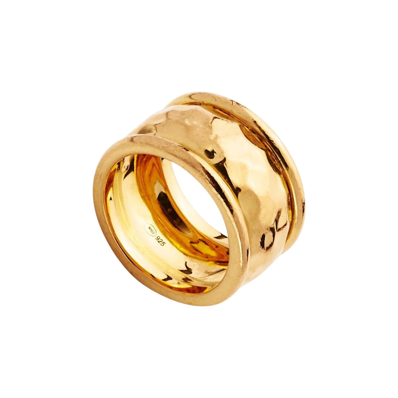 NAJO GOLD PLATED BAND RING LGE #