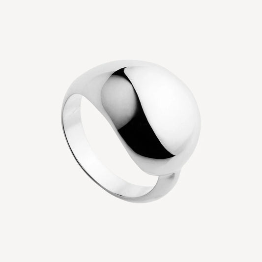 NAJO SILVER TEARDROP RING MED # [SZ:M]