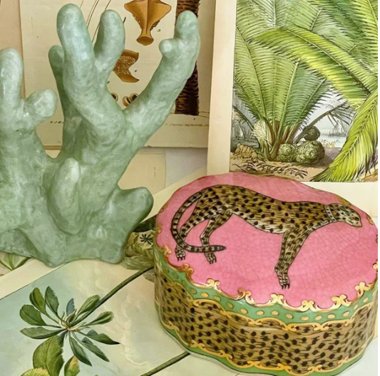 ISLA TRINKET BOX LEOPARDO