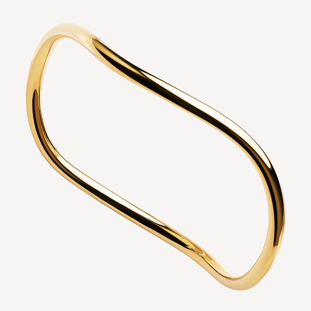 NAJO GOLD PLATED ISLAND OF DREAMS WAVY BANGLE