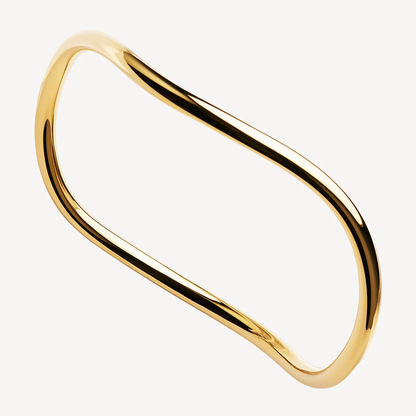 NAJO GOLD PLATED ISLAND OF DREAMS WAVY BANGLE