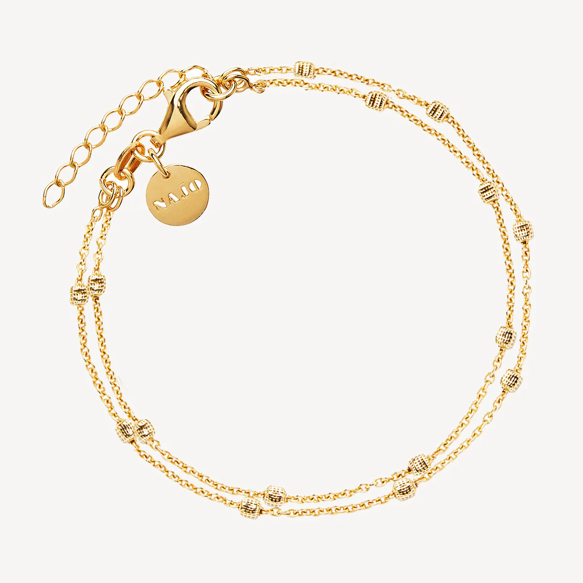 NAJO 2 STRAND GOLD PLATED BIRDSONG BRACELET