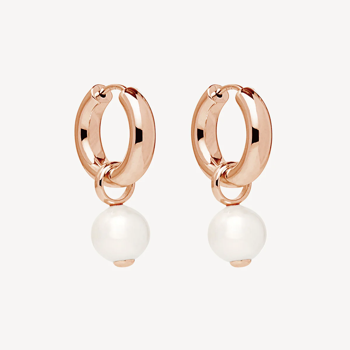 NAJO ROSE GOLD PLATED MS PERLA EARRING #