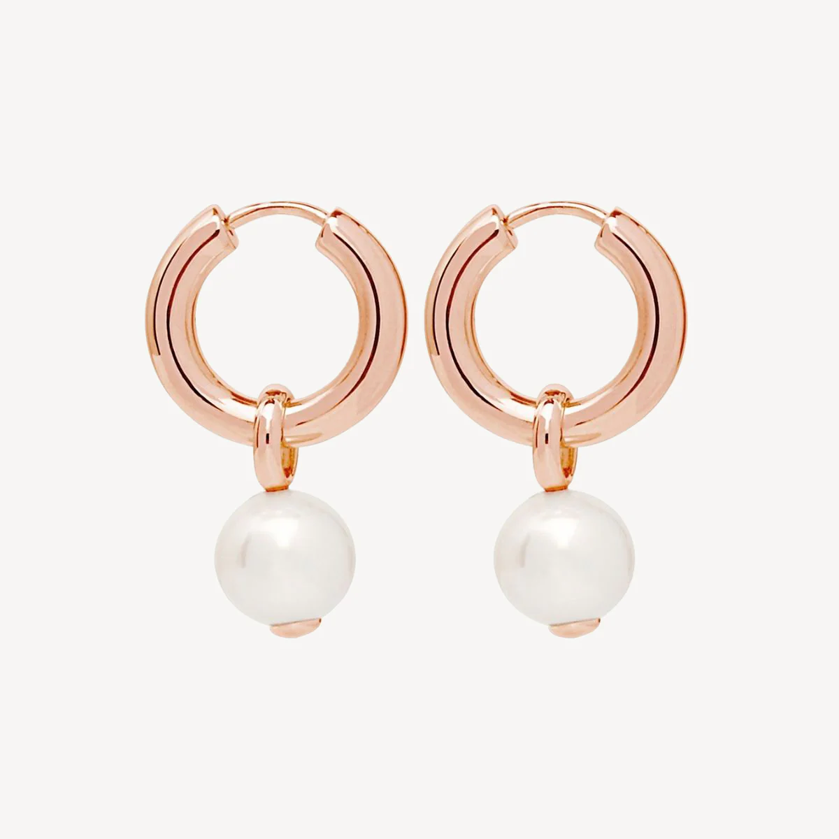 NAJO ROSE GOLD PLATED MS PERLA EARRING #