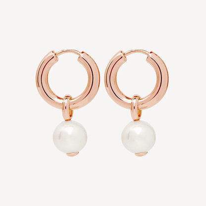 NAJO ROSE GOLD PLATED MS PERLA EARRING #