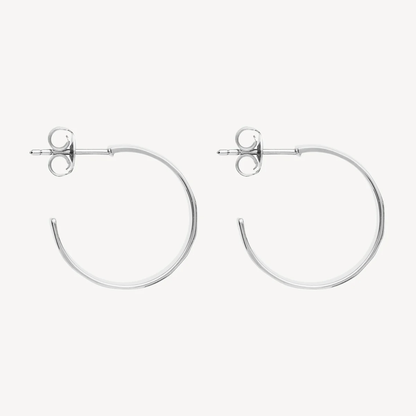 NAJO SILVER LA DOLCE VITA HOOP EARRING