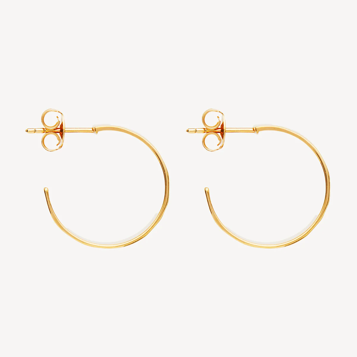 NAJO GOLD PLATED LA DOLCE VITA HOOP EARRING