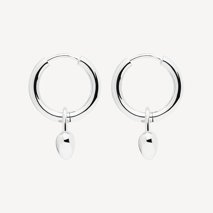 NAJO SILVER AMORE HOOP EARRINGS