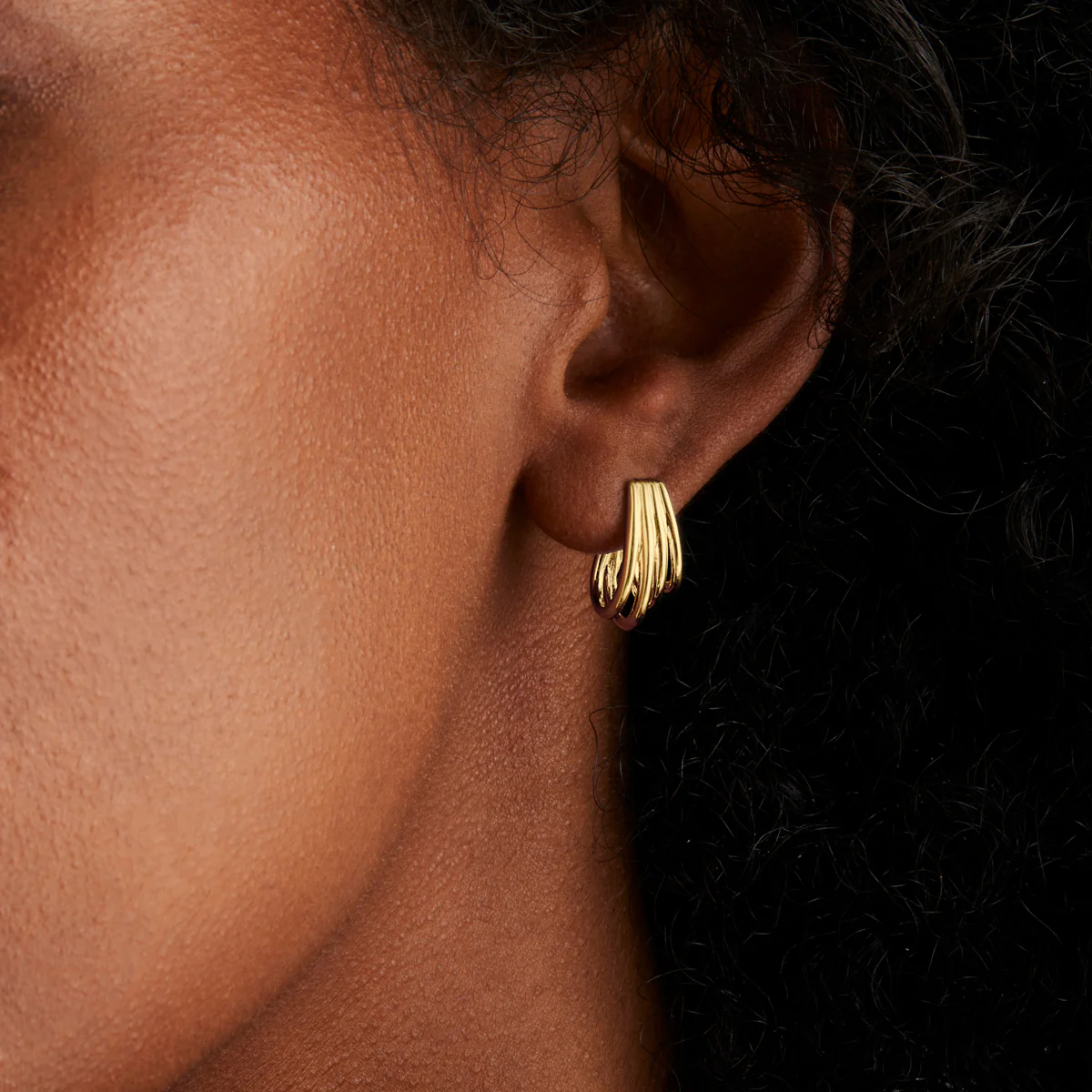 NAJO GOLD PLATED VITALITY EARRINGS