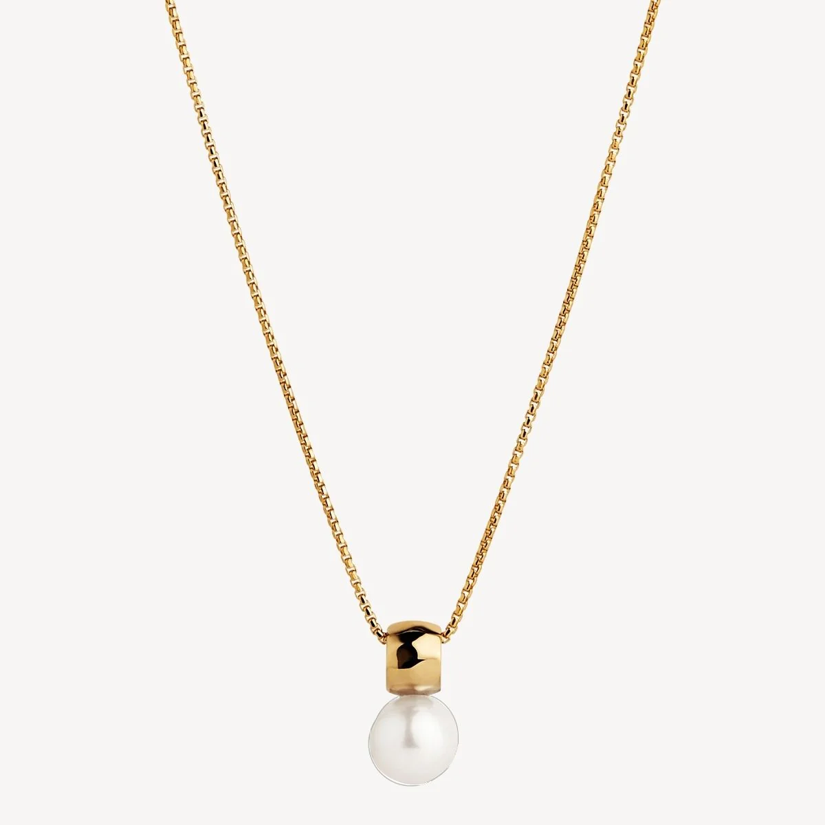 NAJO GOLD PLATED IDYLL PEARL NECKLACE