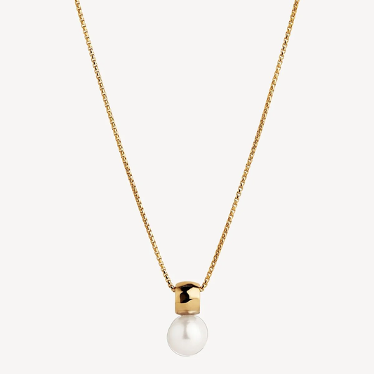 NAJO GOLD PLATED IDYLL PEARL NECKLACE