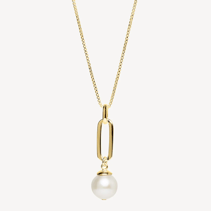 NAJO GOLD PLATED THE ENCHANTRESS PEARL PENDANT NECKLACE